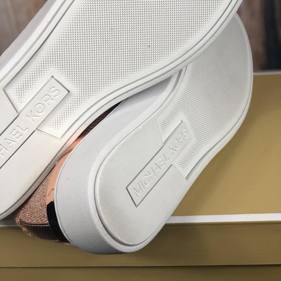 Michael Kors Skyler Slip On Sneakers Rose Gold - Picture 6 of 8